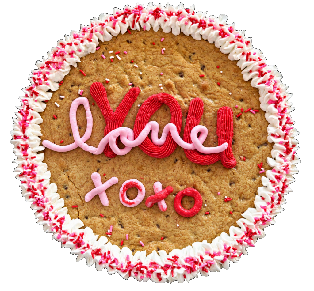 Custom Love XOXO Cookie Cake