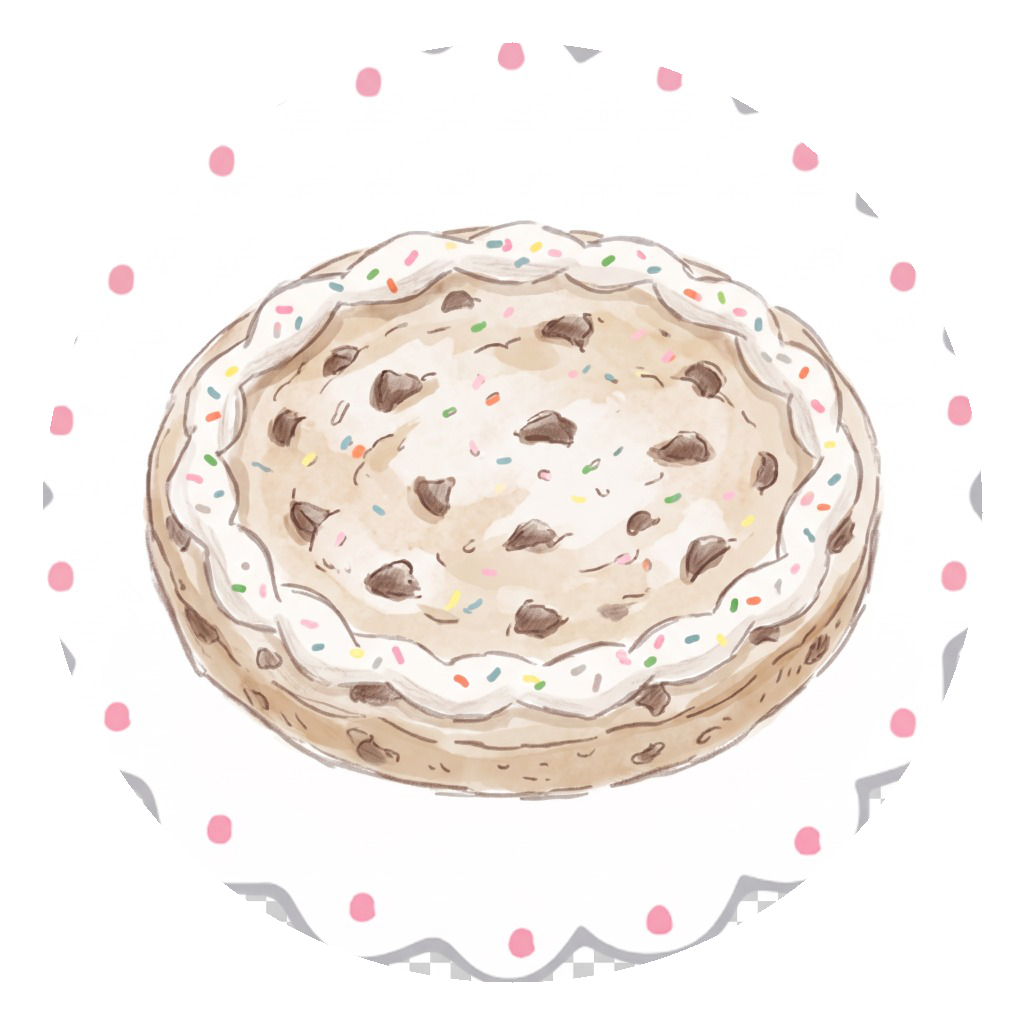 Cookie Cake Sticker Badge